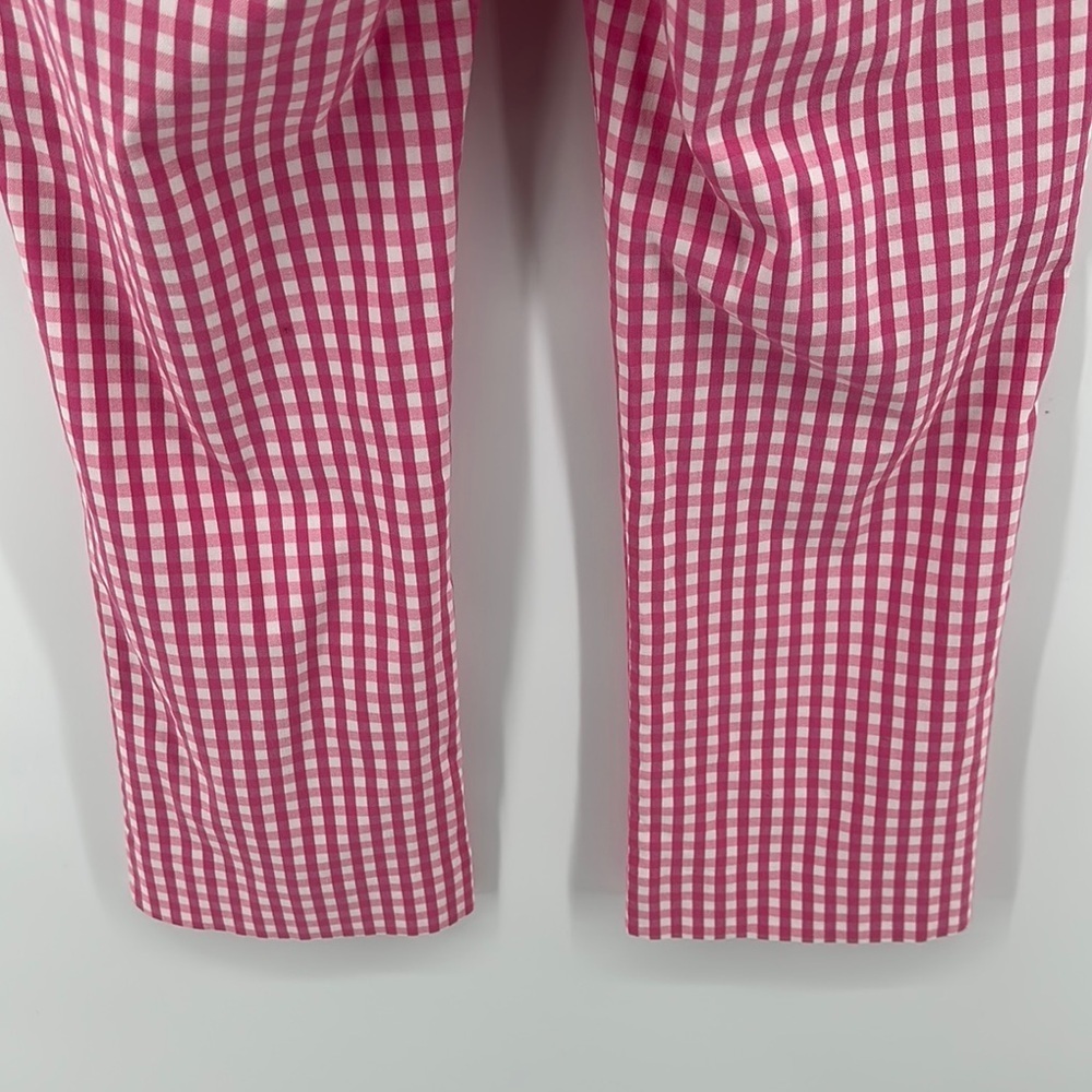 J. McLaughlin Preppy Barbiecore 50s Pin-Up Retro Pink&White Leggings Sz6 - Picture 9 of 12